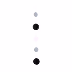Kaleidoscope Circle Balloon Tail - One Size, Black/Grey