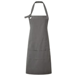 Premier Unisex Adult Cotton Canvas Pocket Apron - One Size, Dark Grey