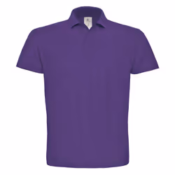 B&C Mens ID.001 Cotton Polo Shirt - XS, Purple
