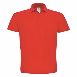 B&C Mens ID.001 Cotton Polo Shirt - XS, Red