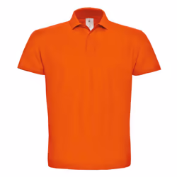 B&C Mens ID.001 Cotton Polo Shirt - XS, Orange