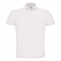 B&C Mens ID.001 Cotton Polo Shirt - L, White