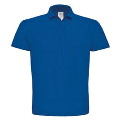 B&C Mens ID.001 Cotton Polo Shirt - XS, Royal Blue