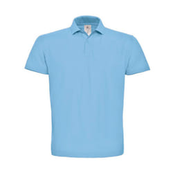 B&C Mens ID.001 Cotton Polo Shirt - XS, Light Blue