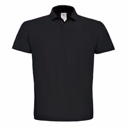 B&C Mens ID.001 Cotton Polo Shirt - XS, Black