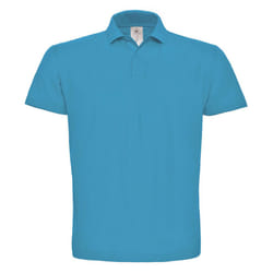 B&C Mens ID.001 Cotton Polo Shirt - XS, Atoll Blue