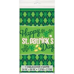 Unique Party Plastic Argyle St Patricks Day Party Table Cover