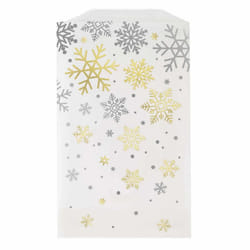Unique Party Snowflake Christmas Treat Bag (Pack of 8)