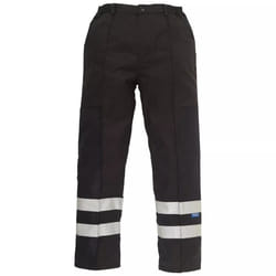 Yoko Mens Ballistic Reflective Trousers - 40R, Black
