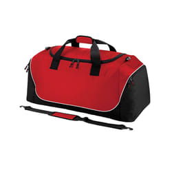 Quadra Teamwear Jumbo Kit Bag - One Size, Classic Red/Black/White