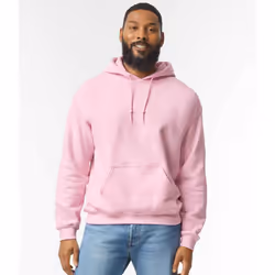 Gildan Unisex Adult Heavy Blend Hoodie - L, Light Pink