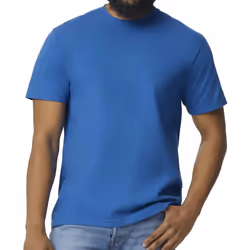 Gildan Mens Midweight Soft Touch T-Shirt - 4XL, Royal Blue