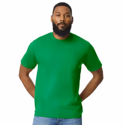 Gildan Mens Midweight Soft Touch T-Shirt - XS, Irish Green