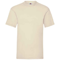 Fruit of the Loom Mens Valueweight T-Shirt - XL, Natural