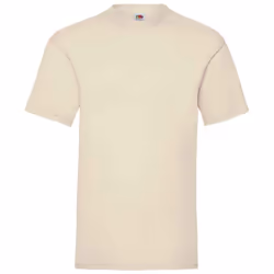 Fruit of the Loom Mens Valueweight T-Shirt - L, Natural