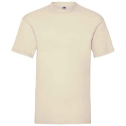 Fruit of the Loom Mens Valueweight T-Shirt - L, Natural