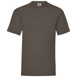 Fruit of the Loom Mens Valueweight T-Shirt - L, Chocolate