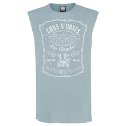 Amplified Mens Paradise City Guns N Roses Tank Top - L, Strange Blue