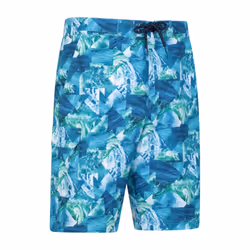 Mountain Warehouse Mens Ocean Patterned Boardshorts - L, Teal