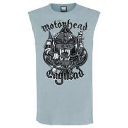 Amplified Unisex Adult Snaggletooth Crest Motorhead Tank Top - L, Strange Blue