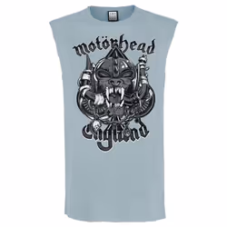 Amplified Unisex Adult Snaggletooth Crest Motorhead Tank Top - M, Strange Blue