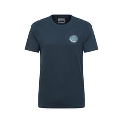 Mountain Warehouse Mens Ambleside Tree Ring Organic T-Shirt - XS, Dark Blue