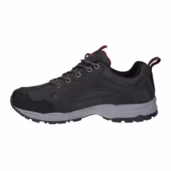 Hi-Tec Mens Auckland Lite Suede Walking Shoes - 11 UK, Graphite Grey/Dark Red