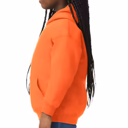 Gildan Childrens/Kids Heavy Blend Hooded Sweatshirt - 12-13 Years, Orange
