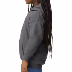 Gildan Childrens/Kids Heavy Blend Hooded Sweatshirt - 7-8 Years, Charcoal