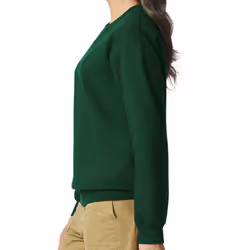 Gildan Mens Softstyle Midweight Sweatshirt - L, Forest Green