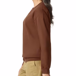 Gildan Mens Softstyle Midweight Sweatshirt - XL, Cocoa