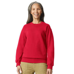 Gildan Mens Softstyle Midweight Sweatshirt - S, Red