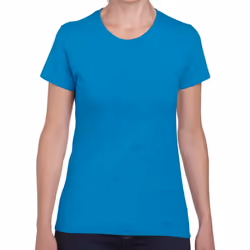 Gildan Womens/Ladies Heavy Cotton Heavy Blend T-Shirt - 3XL, Sapphire Blue Heather