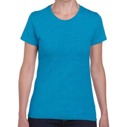 Gildan Womens/Ladies Heavy Cotton Heavy Blend T-Shirt - 3XL, Sapphire Blue Heather