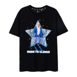 Barbie Mens Here To Sleigh Ken T-Shirt - XXL, Black