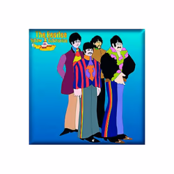 The Beatles Yellow Submarine Sea Of Science Fridge Magnet