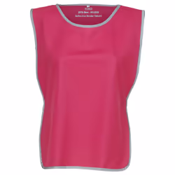 Yoko Unisex Adult Hi-Vis Reflective Detail Tabard - L-XL, Raspberry