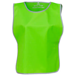 Yoko Unisex Adult Hi-Vis Reflective Detail Tabard - L-XL, Lime Green