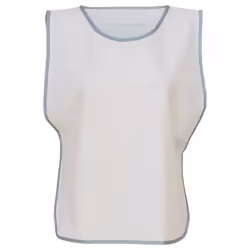 Yoko Unisex Adult Hi-Vis Reflective Detail Tabard - L-XL, White
