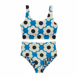 Regatta Womens/Ladies Orla Kiely Daisy & Tall Flowers Reversible Bikini Set - 18 UK, Blue/Navy