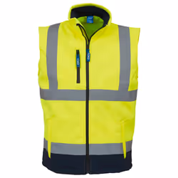Yoko Mens High-Vis Gilet - L, Yellow/Navy