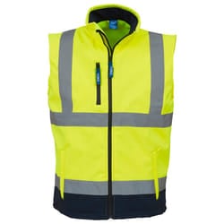 Yoko Mens High-Vis Gilet - L, Yellow/Navy