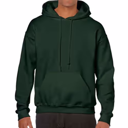 Gildan Mens Hoodie - XL, Forest Green