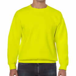 Gildan Mens Heavy Blend Sweatshirt - XL, Safety Green