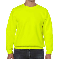Gildan Mens Heavy Blend Sweatshirt - XL, Safety Green