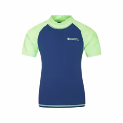 Mountain Warehouse Childrens/Kids Sun Protective Short-Sleeved Swim Vest - 9-10 Years, Green
