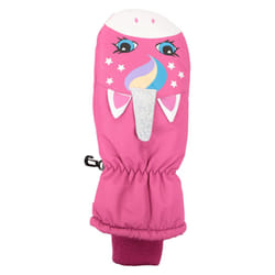 Mountain Warehouse Girls Critter Unicorn Ski Mittens - 9-10 Years, Pink