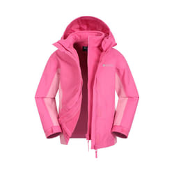 Mountain Warehouse Childrens/Kids Lightning 3 in 1 Waterproof Jacket - 2-3 Years, Pink