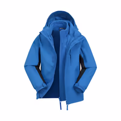 Mountain Warehouse Childrens/Kids Cannonball 3 in 1 Waterproof Jacket - 9-10 Years, Cobalt