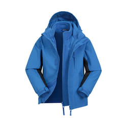 Mountain Warehouse Childrens/Kids Cannonball 3 in 1 Waterproof Jacket - 9-10 Years, Cobalt